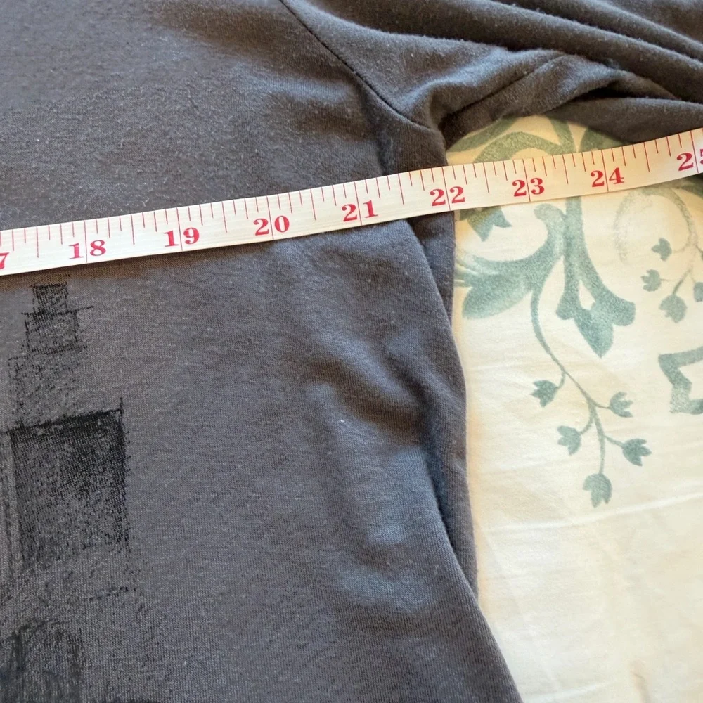 Edista New York City Gray 3/4 Sleeve Top- 1X - Picture 7 of 10